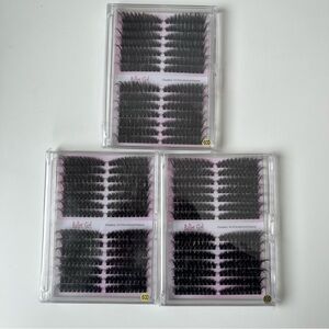 3 PACK Ballet Girl Eyelash Cluster Extensions 60D